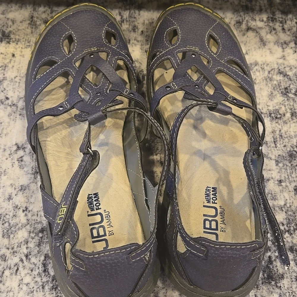 JBU Women's Blue Adjustable Sandals